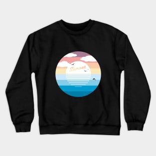 Breathtaking sunset at the beach Crewneck Sweatshirt